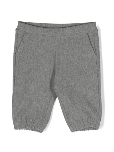 Douuod Mélange-effect Tracksuit Bottoms In Grey