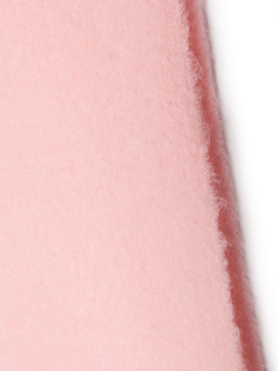 Shop Alysi Wool-blend Fringed-edge Scarf In Pink