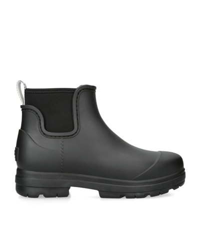 Shop Ugg Rubber Droplet Rain Boots In Black