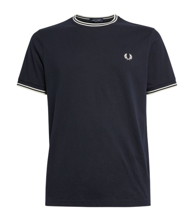 Shop Fred Perry Twin Tipped T-shirt In Navy
