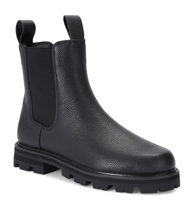 Shop Kurt Geiger Leather Carnaby Chelsea Boots In Black
