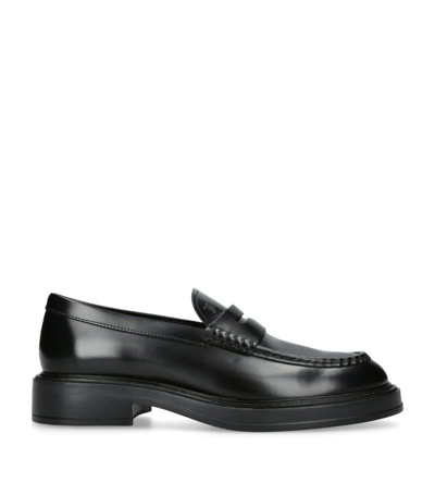Shop Tod's Leather 61k Loafers In Black