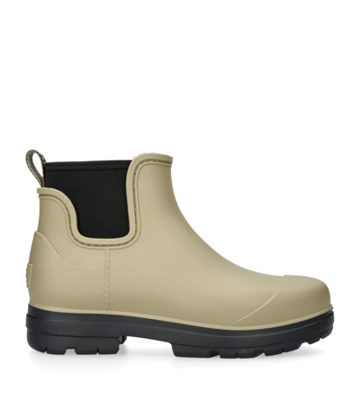 Shop Ugg Rubber Droplet Rain Boots In Beige