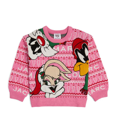 Shop Marc Jacobs X Looney Tunes Sweater (4-12+ Years) In Pink