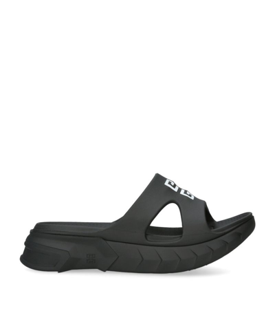 Shop Givenchy Marshmallow Slides In Black
