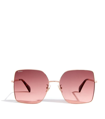 Shop Max Mara Oversized Sunglasses In Multi