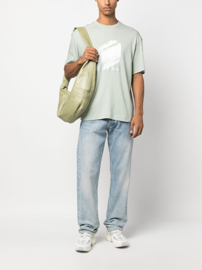 Shop Calvin Klein Photo-print Summer T-shirt In Green