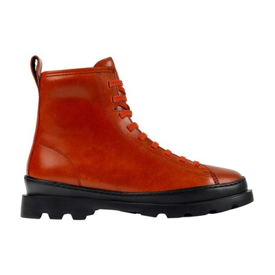 Camper Brutus Combat Boot In Medium_red