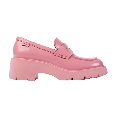 Shop Camper Milah Loafers In Medium_pink