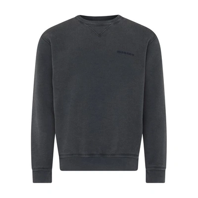 Shop Marant Mikis Crew Neck Sweatshirt In Faded_black