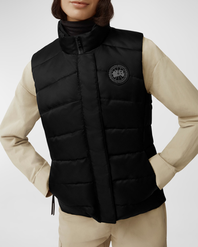 Shop Canada Goose Freestyle Zip Vest In Black