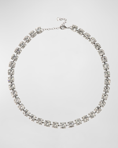 Shop Jennifer Behr Mylah Necklace In Crystal