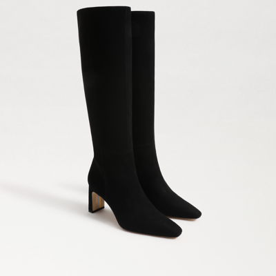 Sam Edelman Sylvia Knee High Boot Black Leather In Black