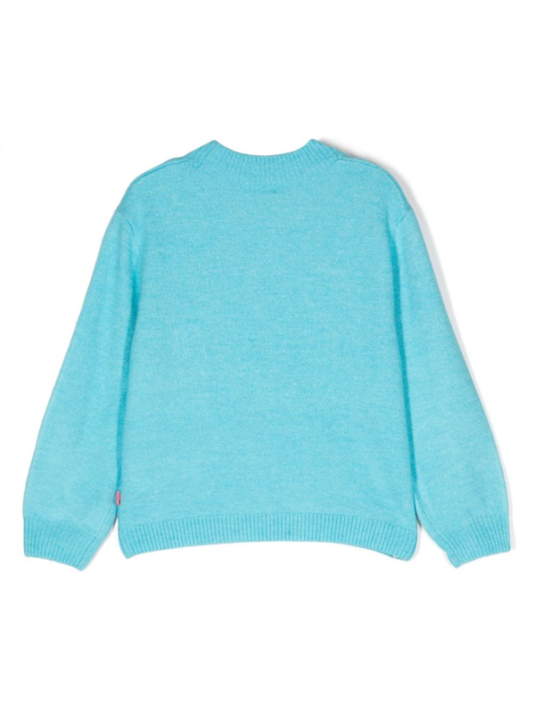 Billieblush sequin-embellished crew-neck jumper - Pink