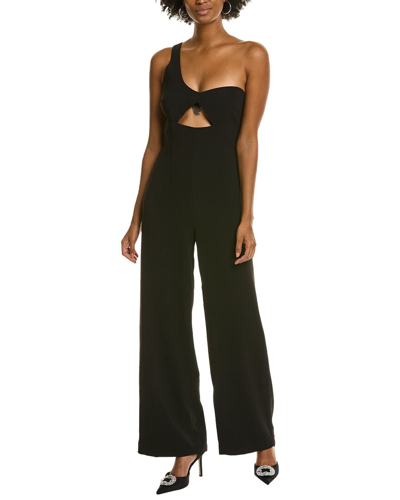 Shop Bardot Ignite One-shoulder Jumpsuit In Black