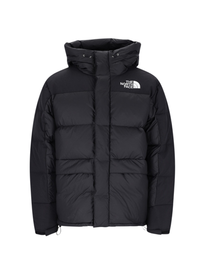 Shop The North Face Logo Down Jacket "himalayan" In Black  