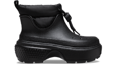 Shop Crocs Stomp Puff Boot In Black