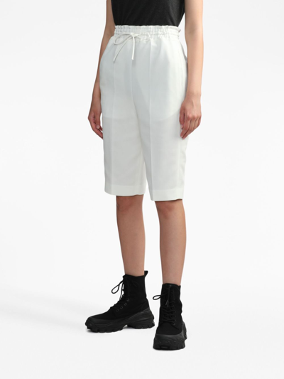 Enföld Drawstring-waistband Cotton Shorts In White