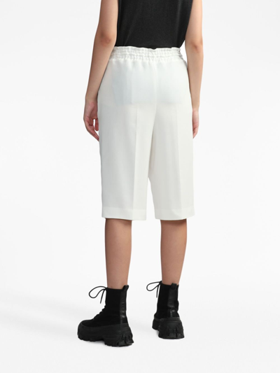 Enföld Drawstring-waistband Cotton Shorts In White
