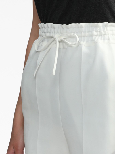 Enföld Drawstring-waistband Cotton Shorts In White