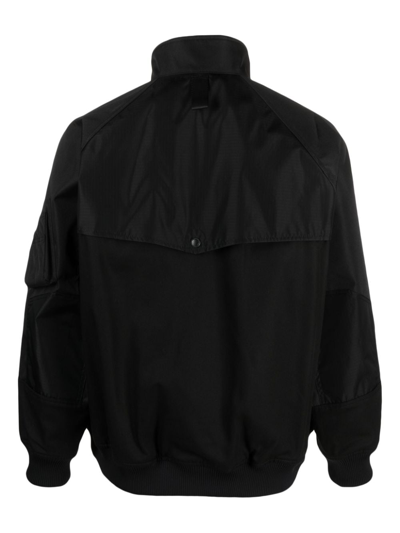 Shop Comme Des Garçons Homme Deux High-neck Zipped Lightweight Jacket In Black