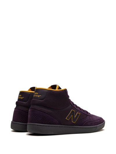 Shop Vans Numeric 440 High "purple/yellow" Sneakers