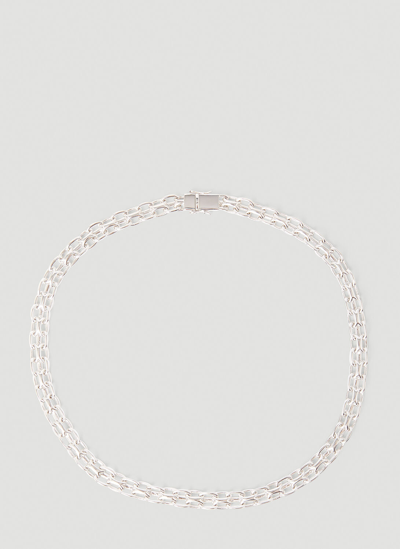 Shop Tom Wood Vintage Chain Necklace In Silver