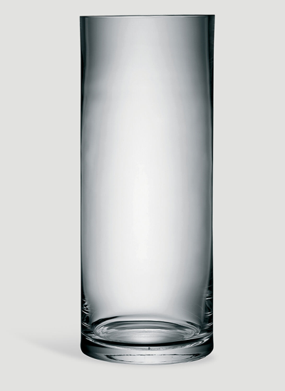 Shop Lsa International Column Large Vase In Transparent