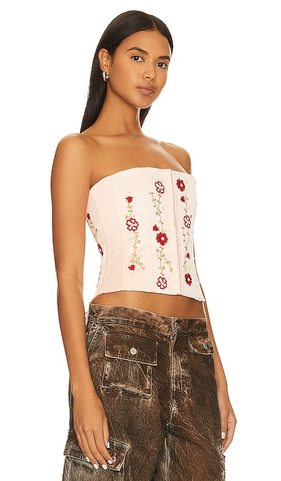 Guizio Meadows Corset In Pink
