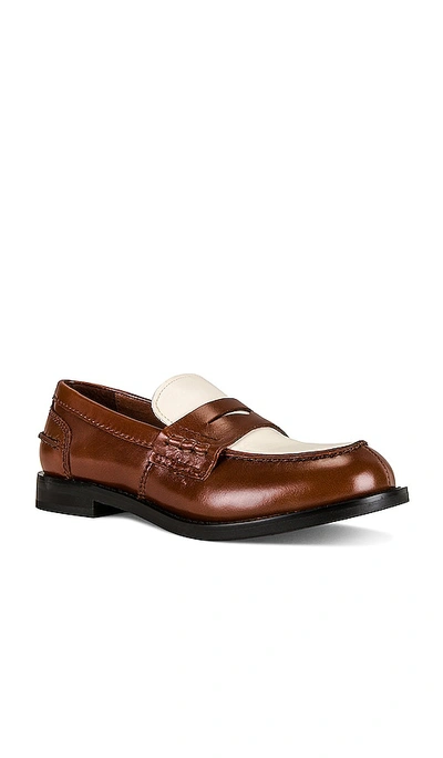 Shop Jeffrey Campbell Colleague Loafers In Brown