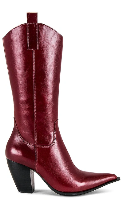Shop Jeffrey Campbell Reckon Boots In Wine