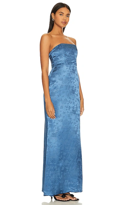 Shop House Of Harlow 1960 X Revolve Veronika Maxi Gown In Blue