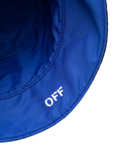 Shop Off-white Logo-appliqué Reversible Bucket Hat In Schwarz