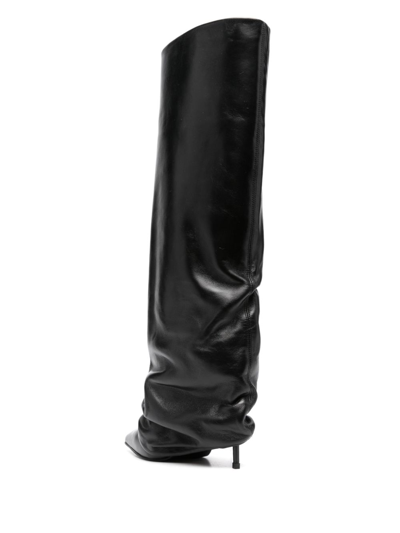 Le Silla 'sleek Slouchy Stiletto' Knee-high Boots In Schwarz