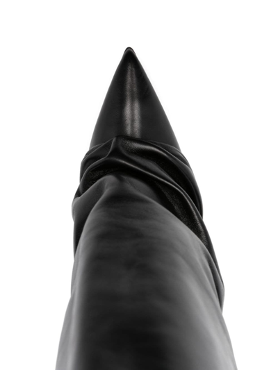 Le Silla 'sleek Slouchy Stiletto' Knee-high Boots In Schwarz