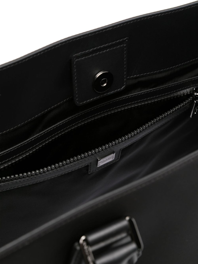 Dolce & Gabbana Large Coated Logo Tote Bag In Schwarz