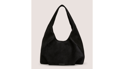 Shop Stuart Weitzman The Moda Hobo Bag Handbags In Black
