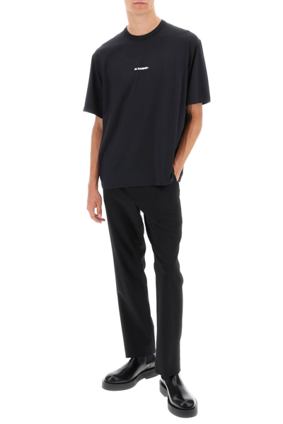Shop Jil Sander Activewear Running T-shirt In Recycled Jersey In Black