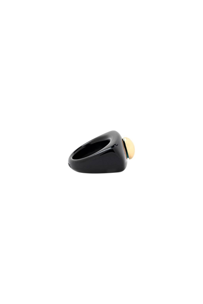 Shop La Manso 'miss Rip' Ring In Gold,black