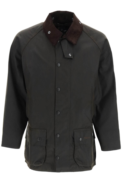 Shop Barbour Classic Beaufort Waxed Cotton Jacket In Brown
