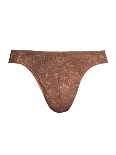 Shop Cosabella Men's Never Classic Lace G-string In Due