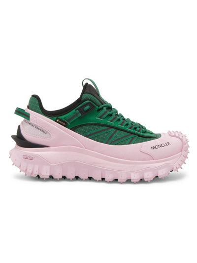 Shop Moncler Women's Trailgrip Gtx Low-top Sneakers In Pink