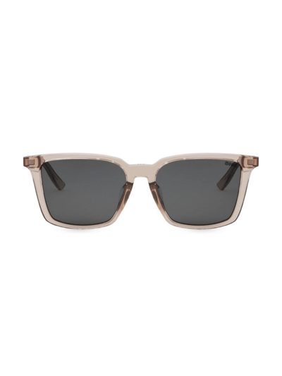 Shop Dior Men's In S4f 56mm Square Sunglasses In Shiny Pink Smoke