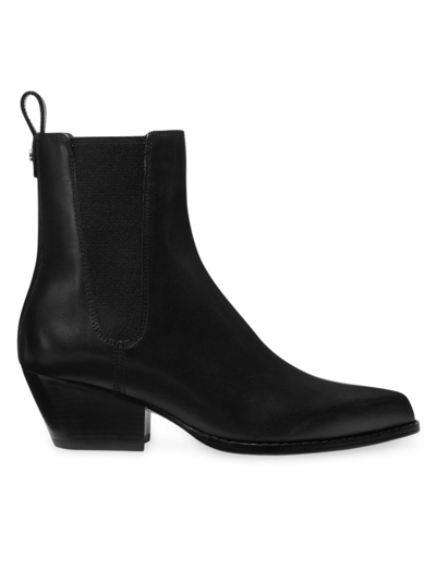 Shop Michael Michael Kors Women's Kinlee Leather Chelsea Booties In Black