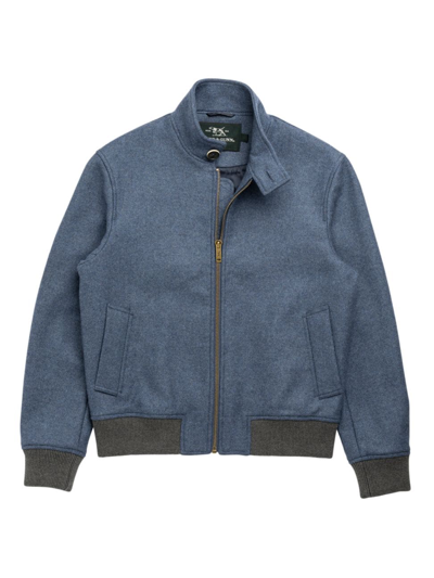 Men's Knapdale Wool-blend Tech Bomber Jacket In Dusk