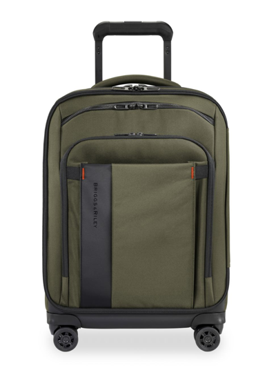 Shop Briggs & Riley Men's Zdx International Carry-on Expandable Spinner Suitcase In Hunter