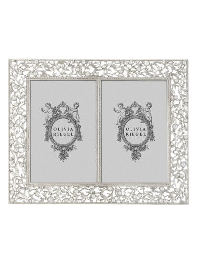 Shop Olivia Riegel Eleanor Double Frame In Silver
