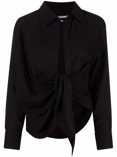 Shop Jacquemus Shirt In Black