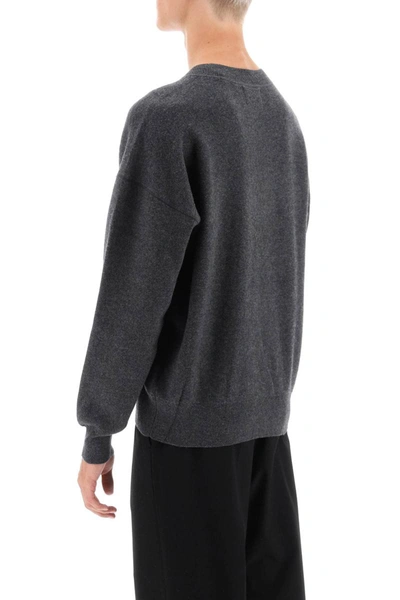Shop Isabel Marant Marant Wool Cotton Atley Sweater In Grey