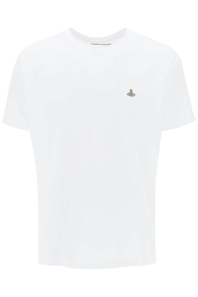 Shop Vivienne Westwood Spray Orb Classic T-shirt In White